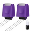 PATIKIL 2Pcs Dashed Handwriting Lines Practice Roller Stamp, Self Inking