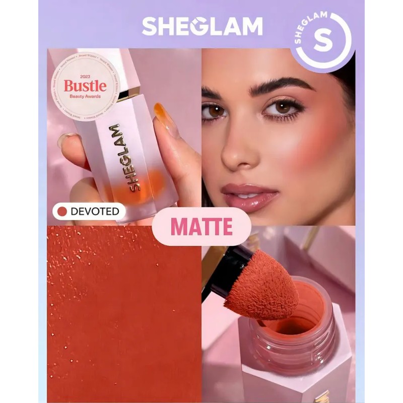 SHEGLAM Color Bloom Rubor Líquido Brillante - Devoted Maquillaje Blush