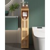 AmazerBath Toilet Paper Storage Cabinet Bamboo, Toilet Paper Holder with