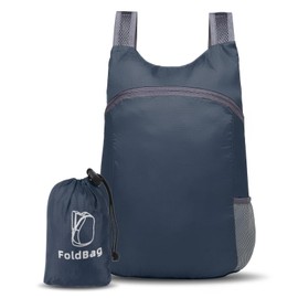 SUIKIHUM 20L Ultra Hiking-Daypack Lightweight Foldable Travel Packable Backpack for Camping Cycling Outdoor, Navy Blue