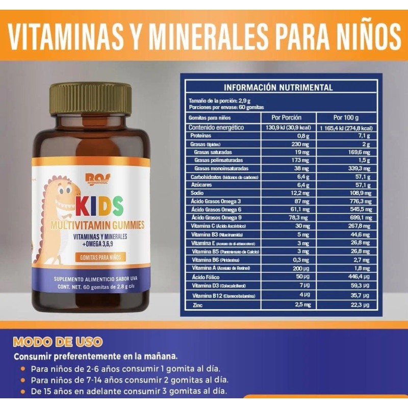 2 Pack Desarrollo Y Crecimiento Niños Frutos Rojos
