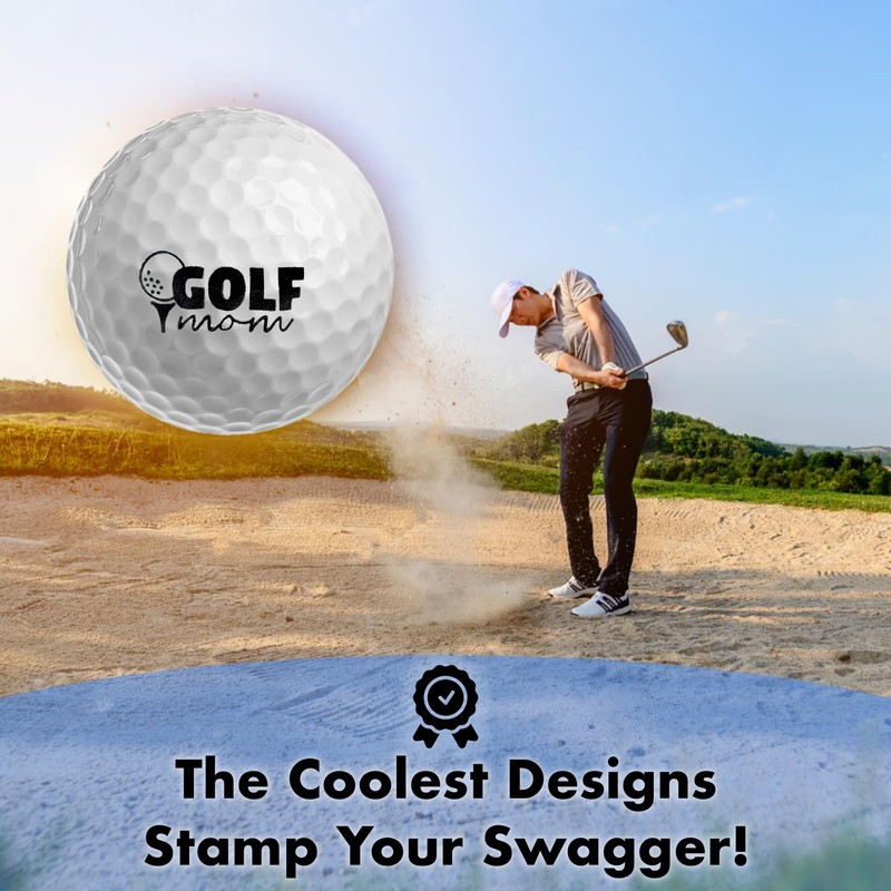 Ball Badge Golf Ball Stamp – Self-Inking Golf Marker, Quick-Dry