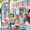 WODICY Dirty Soda Feather Flag with Poles 8.2ft Soda Bar
