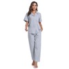 CF Womens 100% Cotton Pajamas Set Button Down Pjs Sets