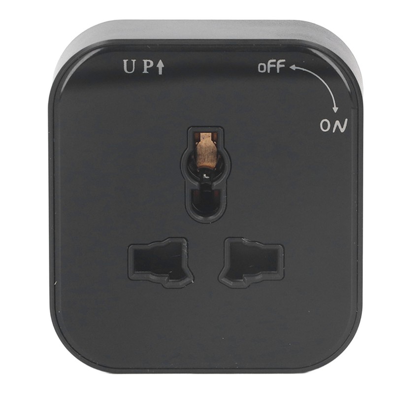 Square Track Adapter Surface Mounted Power Outlet Socket with Indicator