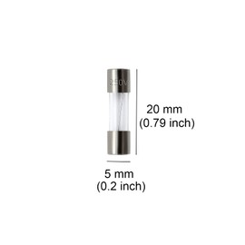 ZUPAYIPA Pack of 10 pcs F20AL Fast-Blow Fuse 20A 250V Glass Fuses 0.2 x 0.79 inch / 5 x 20 mm (20amp) (F20A)