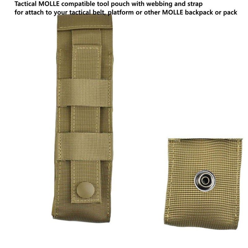 Multiuse Tool Pouch Holster Case Belt Pouch with Adjustable Capacity