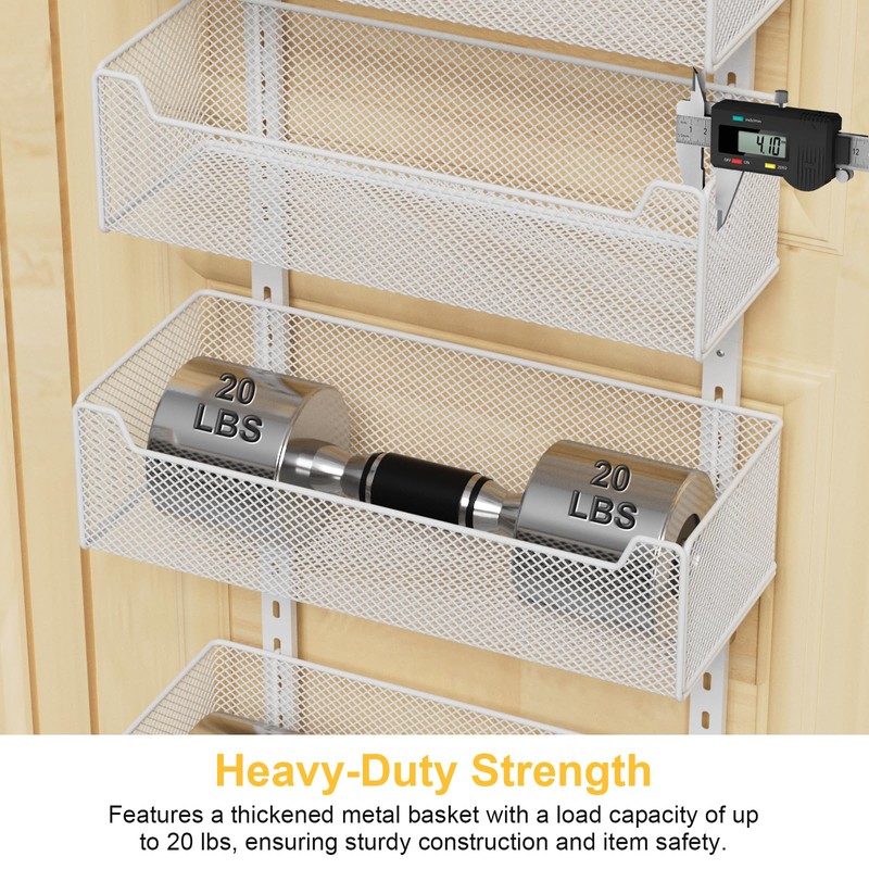 VyGrow Over the Door Organizer, 8-Tier Pantry Organizer with Fully