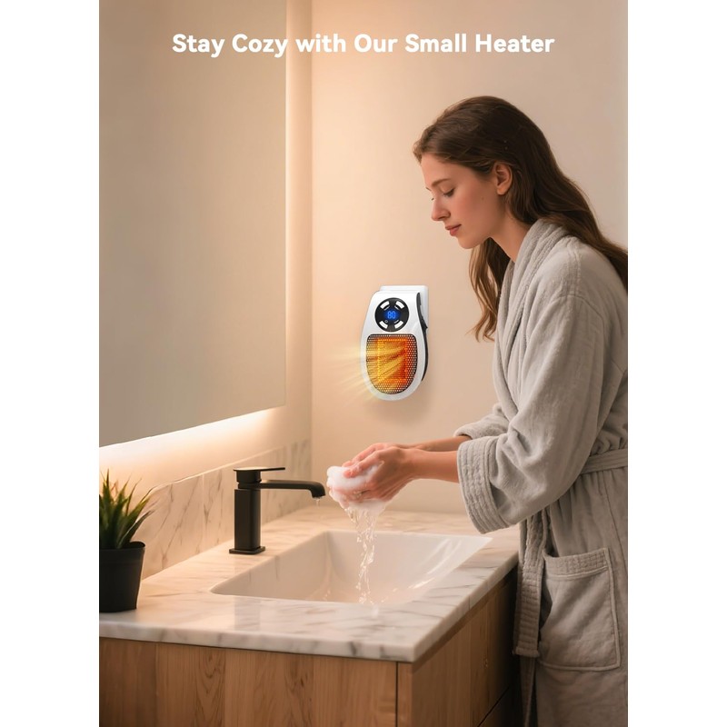 Brightown Wall Plug In Heater 450W, Portable Outlet Heater with