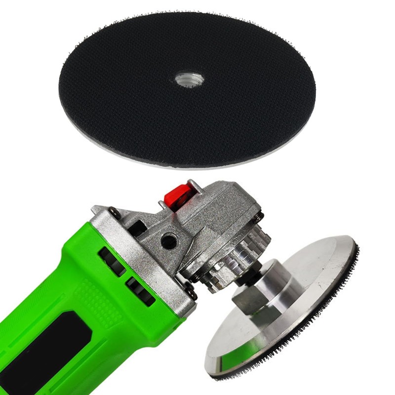 YINETTECH 1Pc 4 Inch Aluminum Backer Pad M14 Hook and