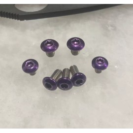 DH Purple Stainless Torx Screws For Spyderco Manix 2 LW FRN Lightweight Knife 7pcs