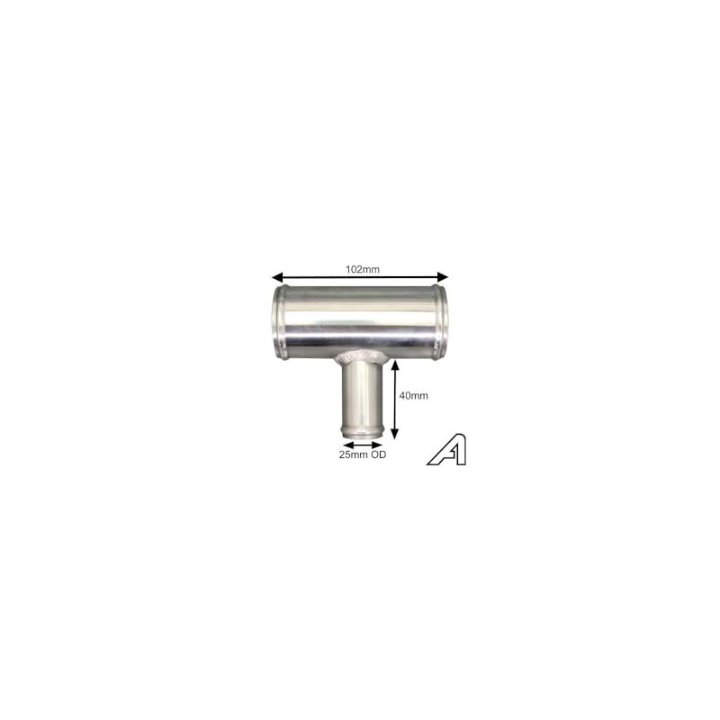 63mm (2.5 Inch) OD Aluminium T Piece 3 Way Hose
