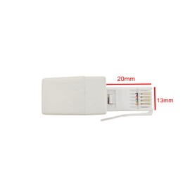 JZK Telephone Line Cable Adapter RJ11, 6P4C BT Female to Male Adapter Phone Splitter, Cable Landline Broadband Universal Port Converter Connection Extender Phone Coupler