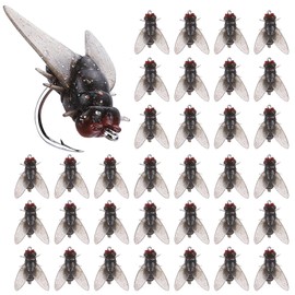 36Pcs Bionic Fly Fishing Lures Small Fly Fishing Flies for Trout Flies Soft Trout Fishing Lures Attractant Fishing Gear for Fly Fishing Accessories