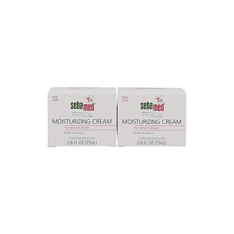 Sebamed moisturing cream, for sensitive skin, Net Wt. 2.6-Ounce Bottles