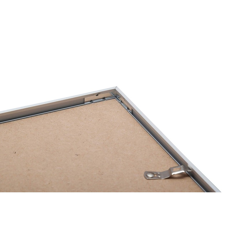 MAUL Picture Frame, Aluminium MDF Plastic Glass, White, 10 x