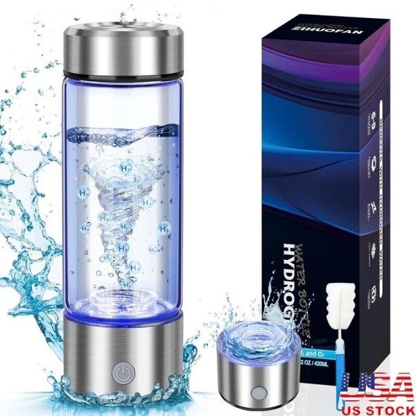 2025 Portable Hydrogen Waterfilters Generator Bottle SPE PEM Ionizer Travel