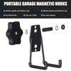 GUNPJONE Strong Garage Magnetic Hooks, 2Pcs Large Heavy Duty Magnetic
