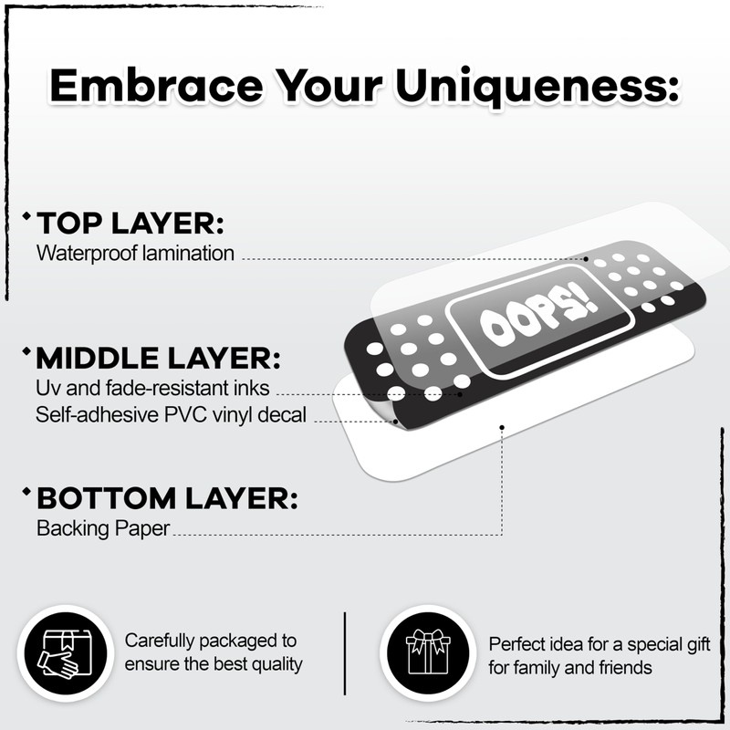 Car Bandaid Sticker, Bandaid Sticker for Car Damage - Compatible