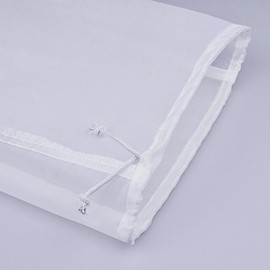 75 Micron Brew Bag Filter, Therlan Fine Mesh Nylon Straining Bag, Washable Strainer Bag for Juice, Wine, Homebrew, Brewing, Hop (48cm x 64cm)