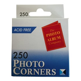 The Photo Album Company Dispenser Box with 250 Photograph Photo Corner - Clear PACK OF 2