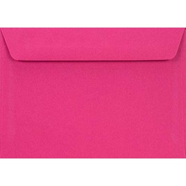 Netuno Pack of 25 Dark Pink Envelopes DIN C6 114 x 162 mm 90 g Burano Pink Shocking Coloured Gift Envelope Christmas Wedding Birthday Letter Envelope Colourful Elegant C6 Pink