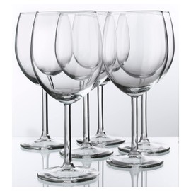 IKEA - SVALKA White wine glass, clear glass, H:7" (X6)