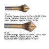 4PCS Titanium Coated Countersink Drill Bits 90 Degree Chamfer Tool