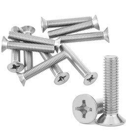 30 Pcs M4 Door Handle Screws,Carbon Steel M4 Screws,Flathead Door Knobs Cabinet Handles Screws,Galvanized Surface M4 Countersunk Bolts,for Kitchen Bedroom Drawer Cabinet(4mm x 30mm)