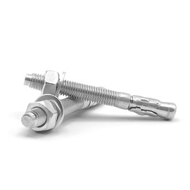 NOLDAR Bolt anchor, stainless steel, AISI 304 (A2), heavy duty anchor, M10 x 90 mm (8 pieces), heavy duty dowels for concrete/stone