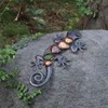 Dexlyn Metal Gecko Garden Decoration, Metal Wall Decoration, Lizard Sculpture,