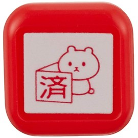 Kodomonokao 0556-647 Self-Inking Rubber Schedule Stamp, Cat and Japanese Writing