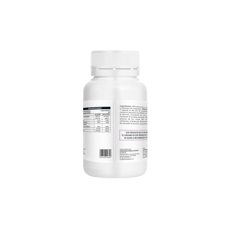 Colágeno Plus, Cápsulas de 500 mg, 60 Cápsulas por Frasco