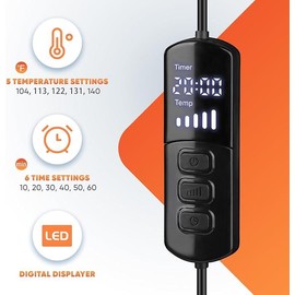 aromaseason Aroma Season Ankle Heating Pad, Heated Ankle Wrap, Warm Therapy for Sports Injury Relief, Warm Compress for Ankle Sprains Recovery with 5 Heat & 6 Timer Settings for Men Women