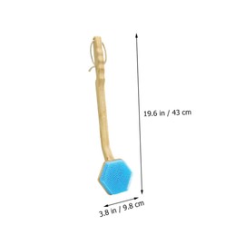 PACKOVE Portable Long Handle Back Scrubber Multi Function Bath Brush for Dead Skin Exfoliation Durable Design for Daily Shower Use Relaxation