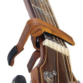 BestSounds Guitar Capo Acoustic Capo One-Touch Guitar Capo for Electric Guitar/Ukulele/Acoustic Guitar (Wood Grain)