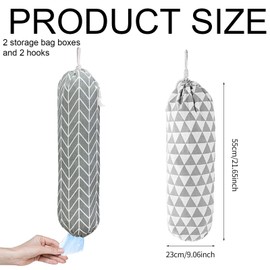 aqlbhz 2pcs Carrier Bag Storage Bag Dispenser Bag Dispenser Bag For Life Storage Bag Holder Shopping Bag Storage Washable Foldable Carrier Bag Holder For Home Office Kitchen Warehouse