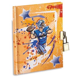 Diary 14.5 x 18.5 cm with metal lock and 2 keys.