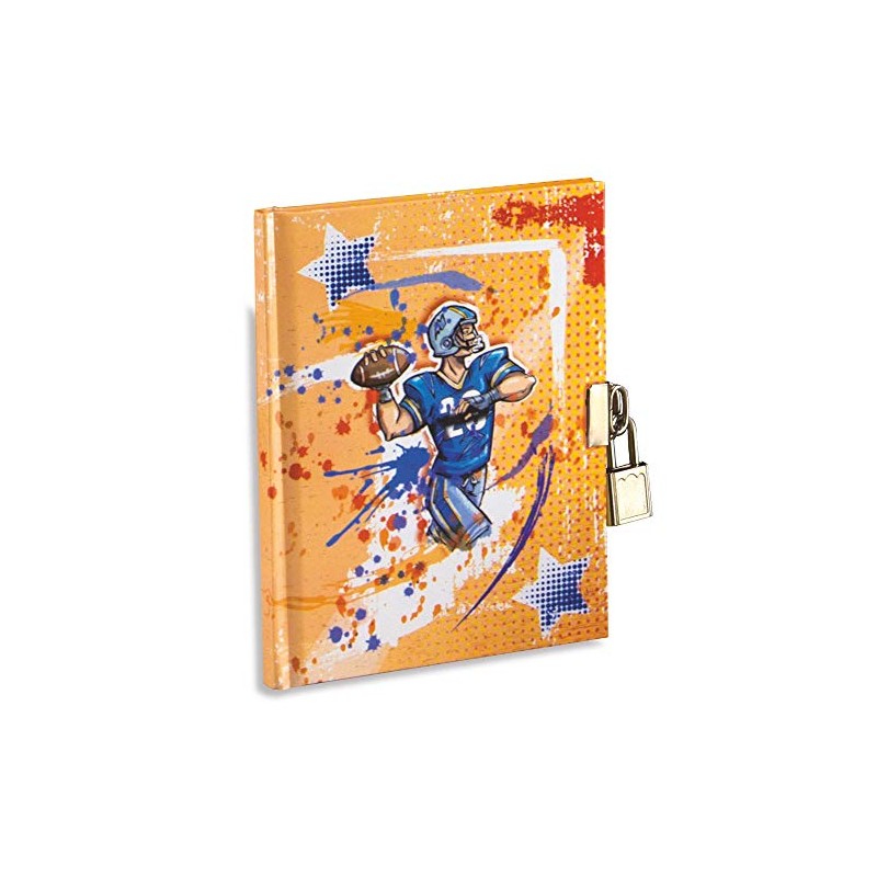 Diary 14.5 x 18.5 cm with metal lock and 2