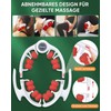 Cellulite Massager with Handle, Manual, Skin Firming and Smoothing, Red