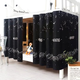 Hoce Dorm Twin Bunk Bed Drapes for Bottom Bunk Bed Privacy Curtains 3 Panels