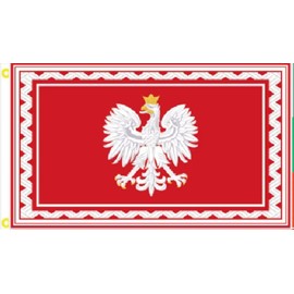 3X5 POLAND PRESIDENTIAL EAGLE CREST FLAG BANNER 100D