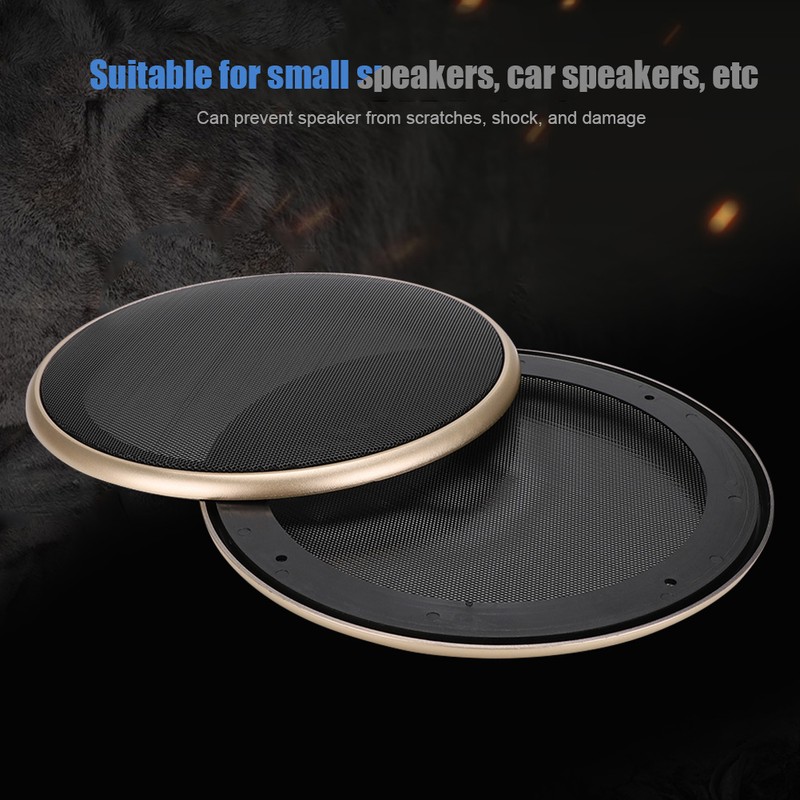 2 pcs 8 inch Audio Speaker Cover Decorative Circle Protective