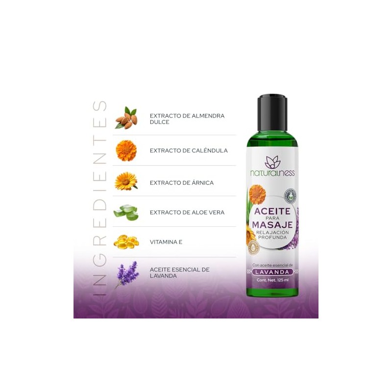 Aceite Relajante para Masaje Relajación Profunda Naturalness 125 ml –