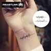 INKARTLINK Semi Permanent Tattoos, 3 Sheets of Small Temporary Tattoos,
