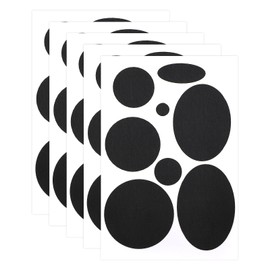 Ouligay 6PCS Down Jacket Repair Patches Self Adhesive Patch Different Size and Shapes Clothes Patch Puffer Jacket Repair Patch for Coat Clothes Tent(Black)