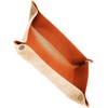 BlissLeather Luxury Genuine Leather Tabletop Multi Tray Jewelry Tray Key