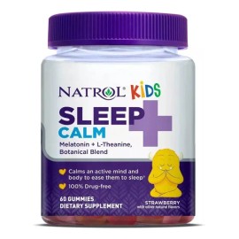 Melatonina Natrol Kids Niños Sleep Calm 60 Gomitas Sabor Fresa
