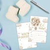 25 Baby Shower Invitation Cards, Oh Baby! Balloons & Bear