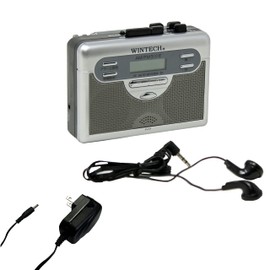 WINTECH PCT-11R2AD Tape Recorder with Radio Compatible with Auto Reverse Playback Special Pack with Genuine AC Adapter